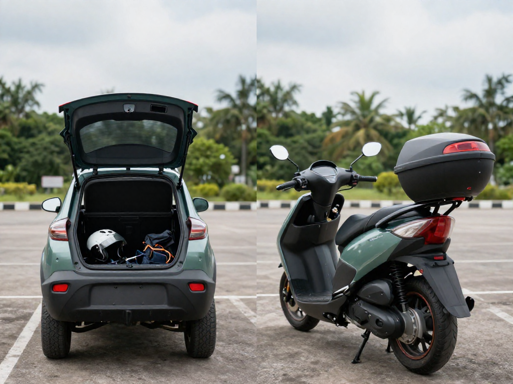 How to Add Storage to a Scooter With Almost No Boot Space