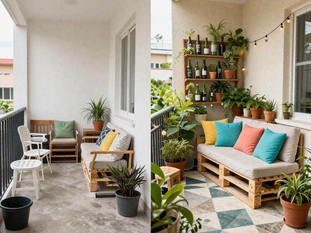 Affordable DIY Balcony Makeover: Design on a Budget