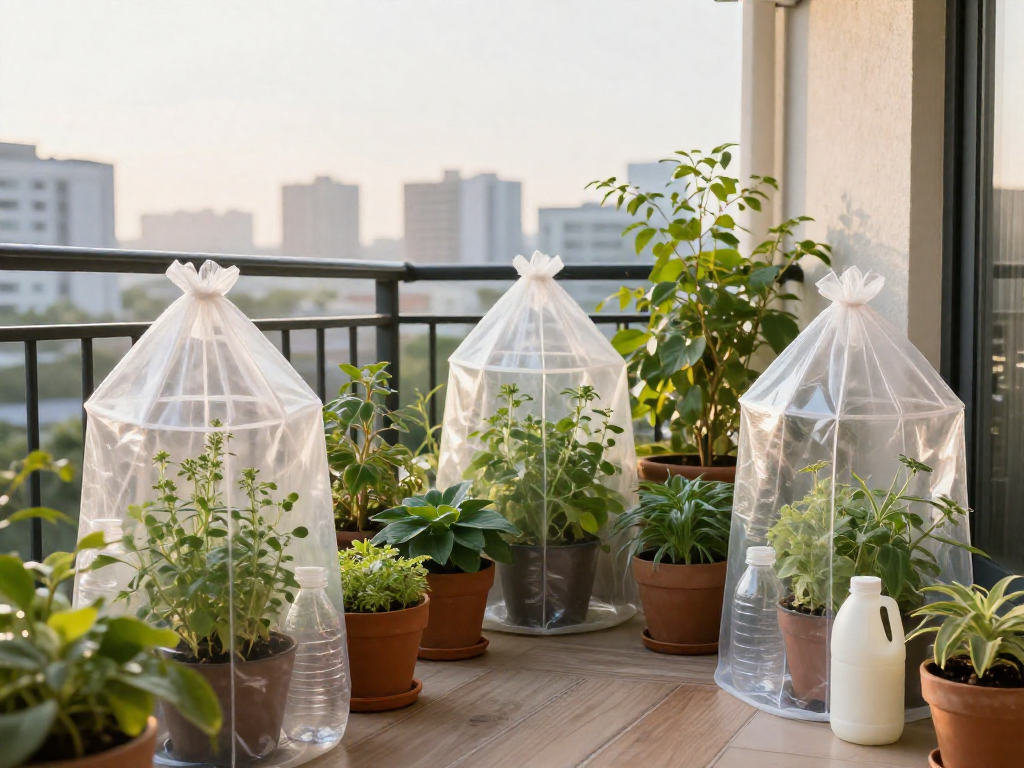 DIY Frost Protection Cloches for Balcony Gardens