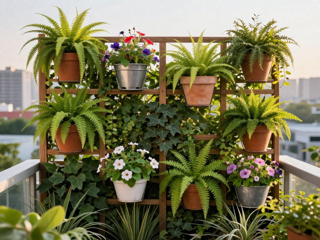 DIY Vertical Garden Ideas Using Hanging Planters and Trellises