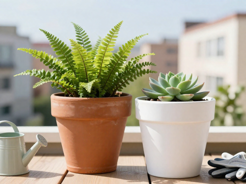 The Pros and Cons of Terracotta vs. Plastic Pots for Balconies