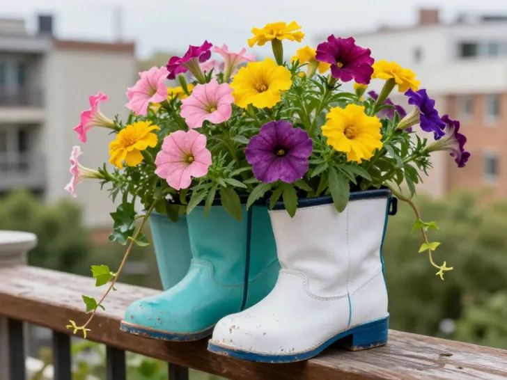 Creative Container Ideas: Upcycling Household Items for Balcony Planters