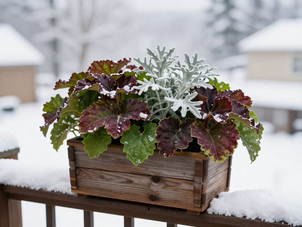 Winter Balcony Decor with Cold-Hardy Plants