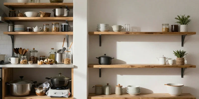 How to Declutter Open Shelving So It Doesn’t Look Chaotic