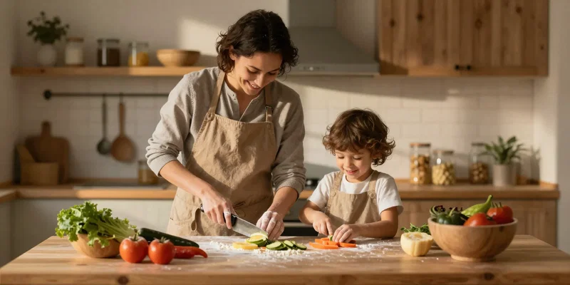 Montessori Meal Prep With Kids: Easy Practical Life Lessons for Weeknights