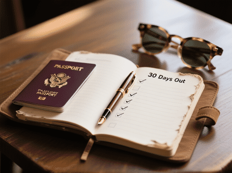 The First-Timer's Pre-Trip Checklist: 30 Days Out to Departure Day