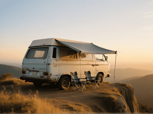 DIY Van Awning for Under $100 (Tarp and Pole Setup)