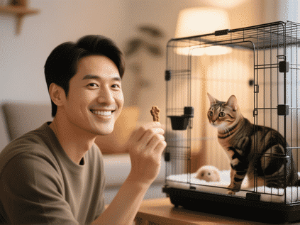 Positive Reinforcement: Training Your Cat to Ignore the Cage