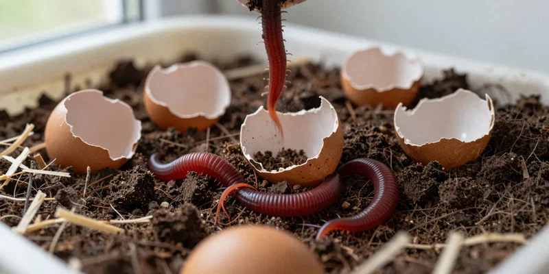 Eggshells in Vermicomposting: Do They Really Help Worm Bins?