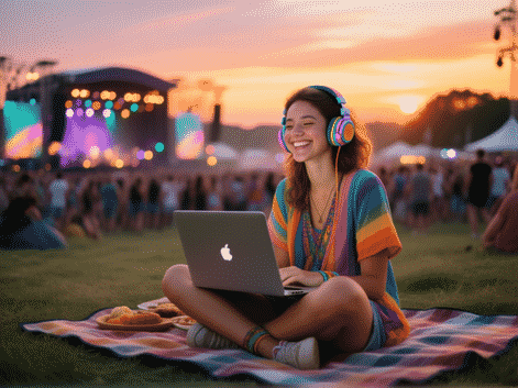 Festival Season as a Nomad: Working Remotely from Music Festivals
