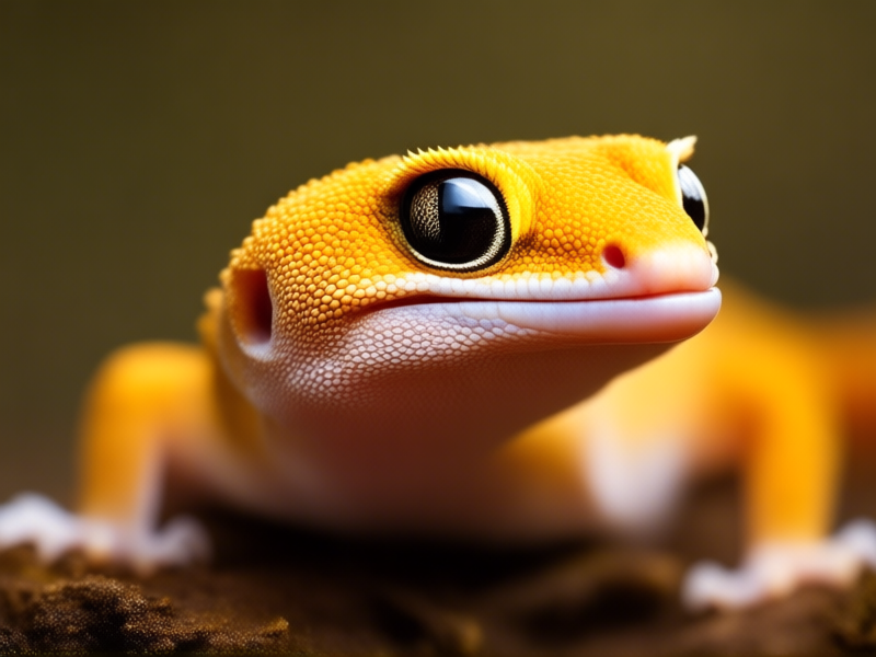 Midjourney Prompt: A cute leopard gecko, Macro photography, focused on its curious face, looking at something just out of frame. Warm, soft lighting. Anthropomorphic, intelligent expression. Realistic, sharp focus, photorealistic detail. --ar 16:9 --style raw