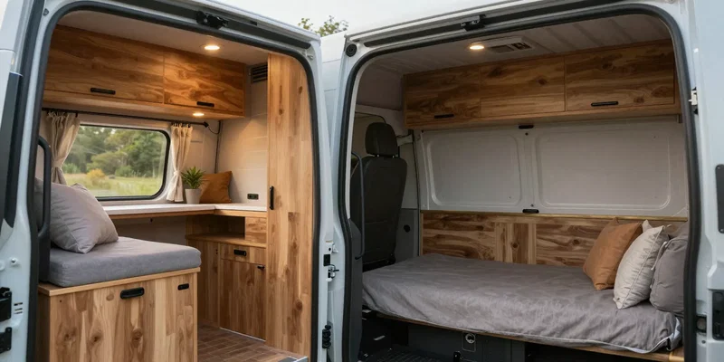 How to Build Removable Cabinets for a Flexible Stealth Van Interior