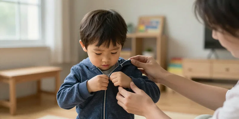 How to Avoid Overhelping Your Preschooler in a Montessori Home