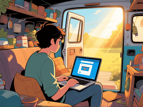How to Get Mail and Internet When You're Broke and Living in a Van