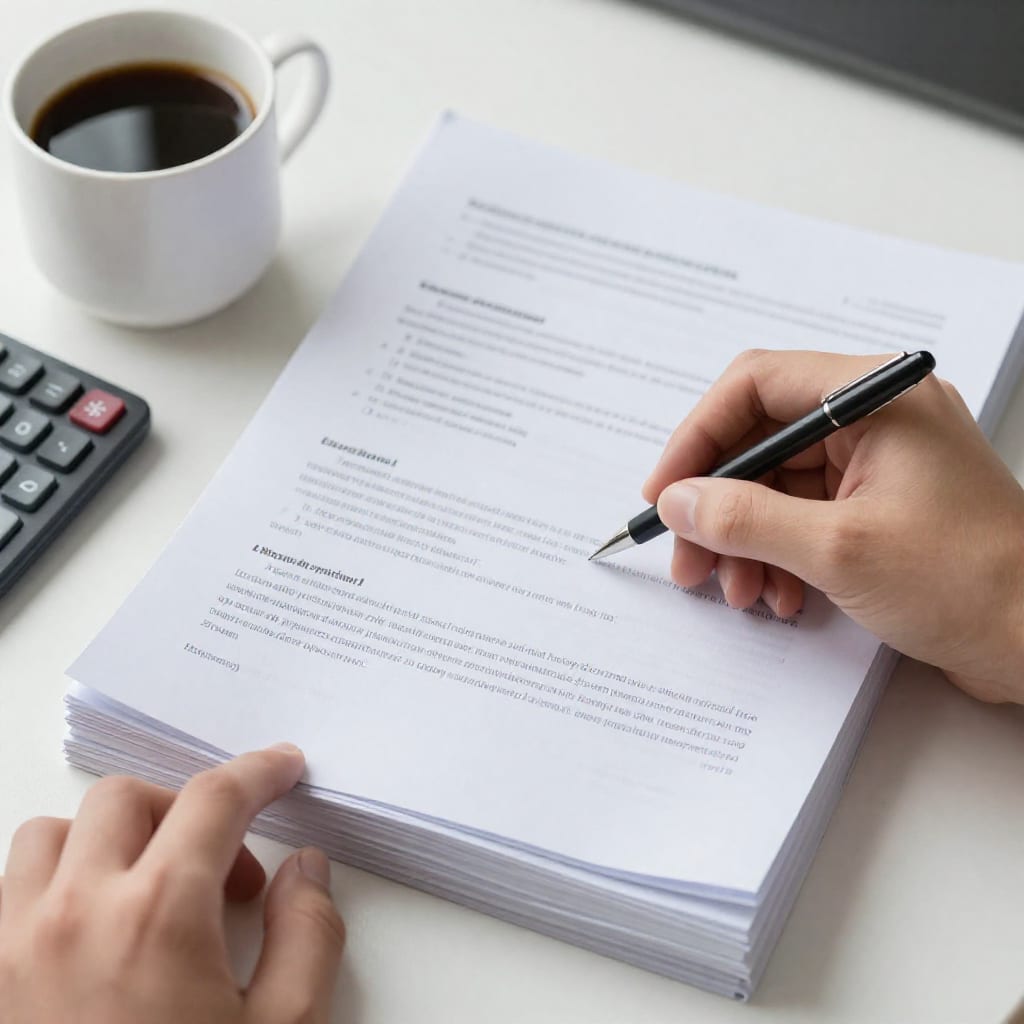 Financial documents and calculator on desk for 529 plan estate planning review