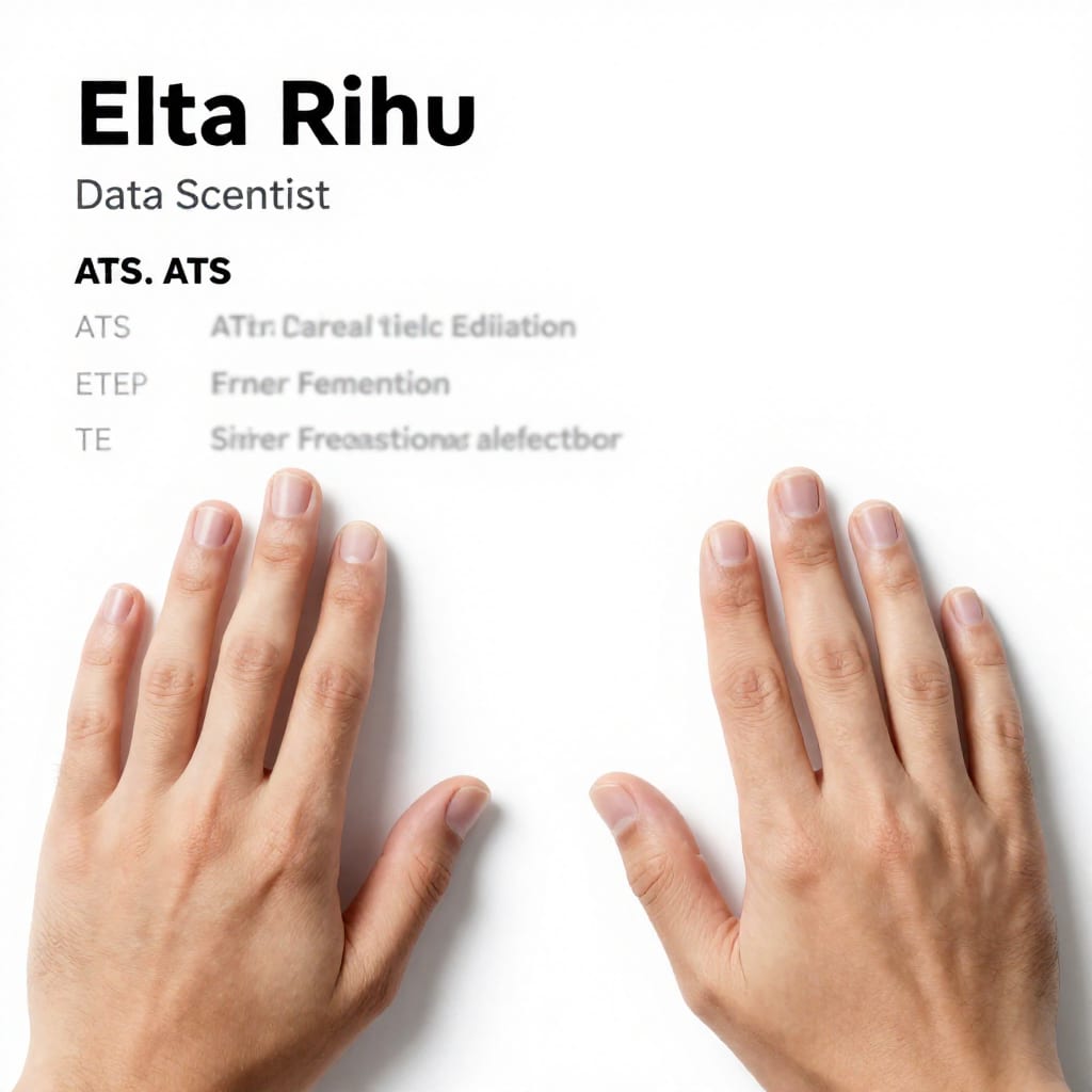 ATS-optimized resume for data scientist with white space and clear headings