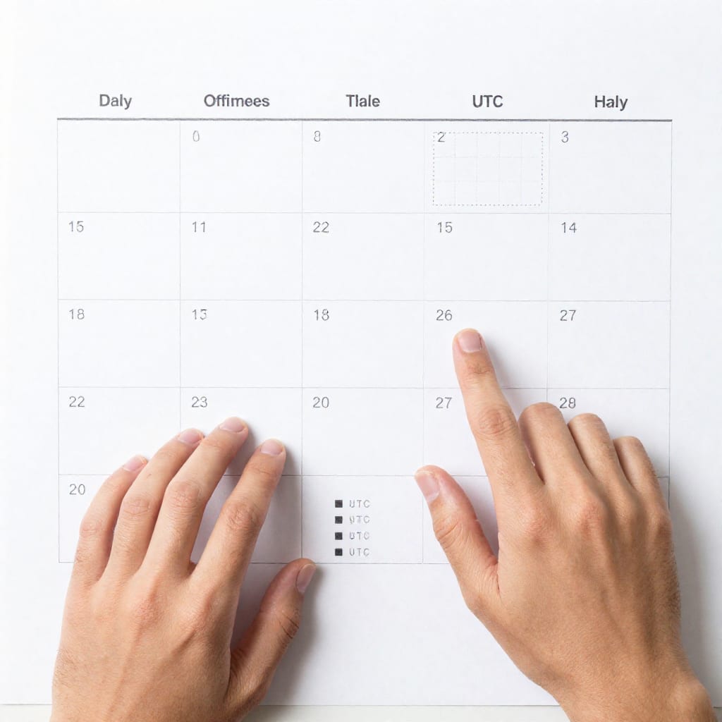 Shared calendar view with multiple office hours slots labeled by timezone and engineer name