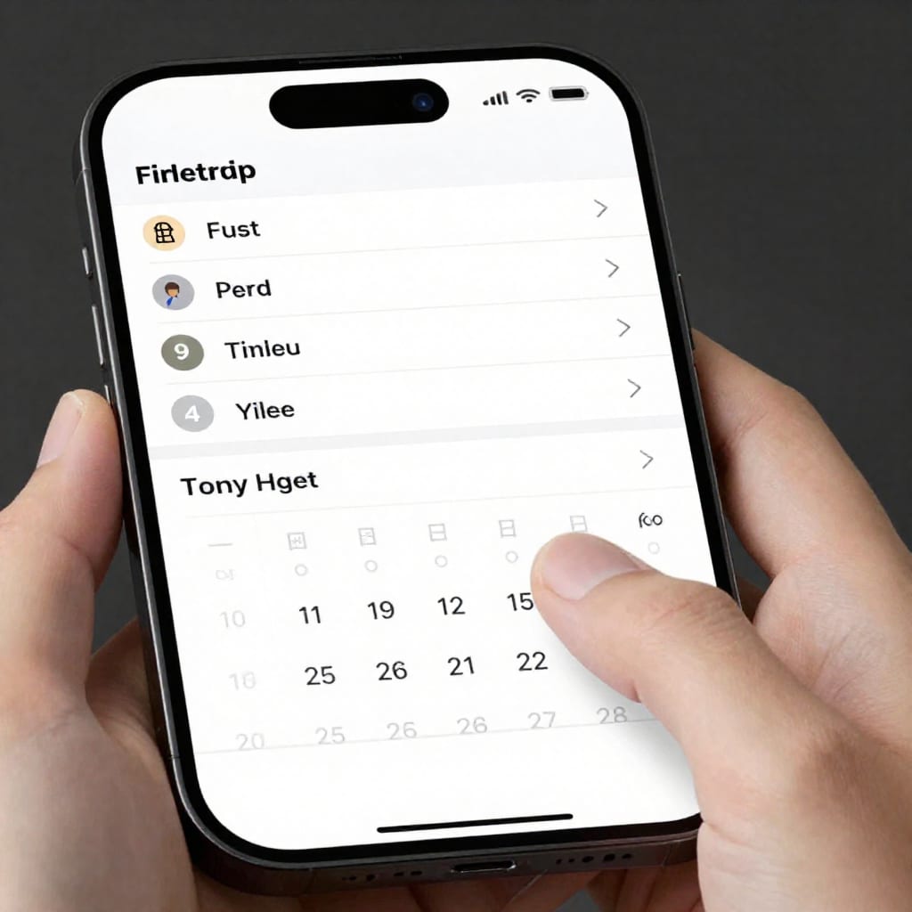 FlutterFlow-built task manager app showing a clean mobile interface with task list and calendar view