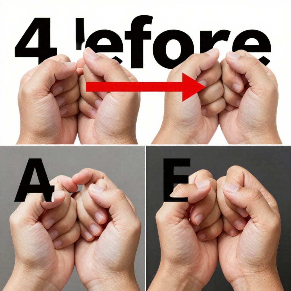 Before-and-after headline rewrite with 4-part template and red arrow