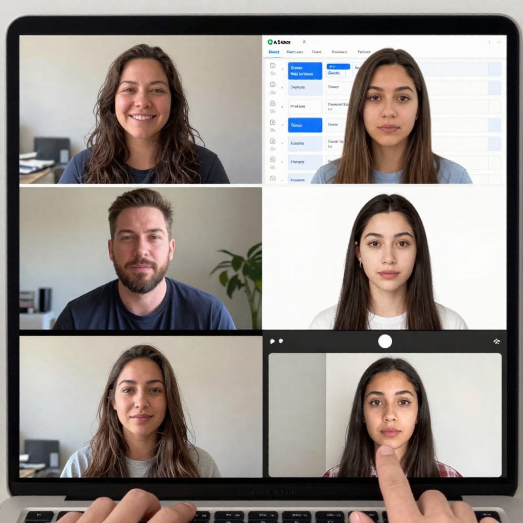 Remote hackathon team collaborating async using collaboration tools