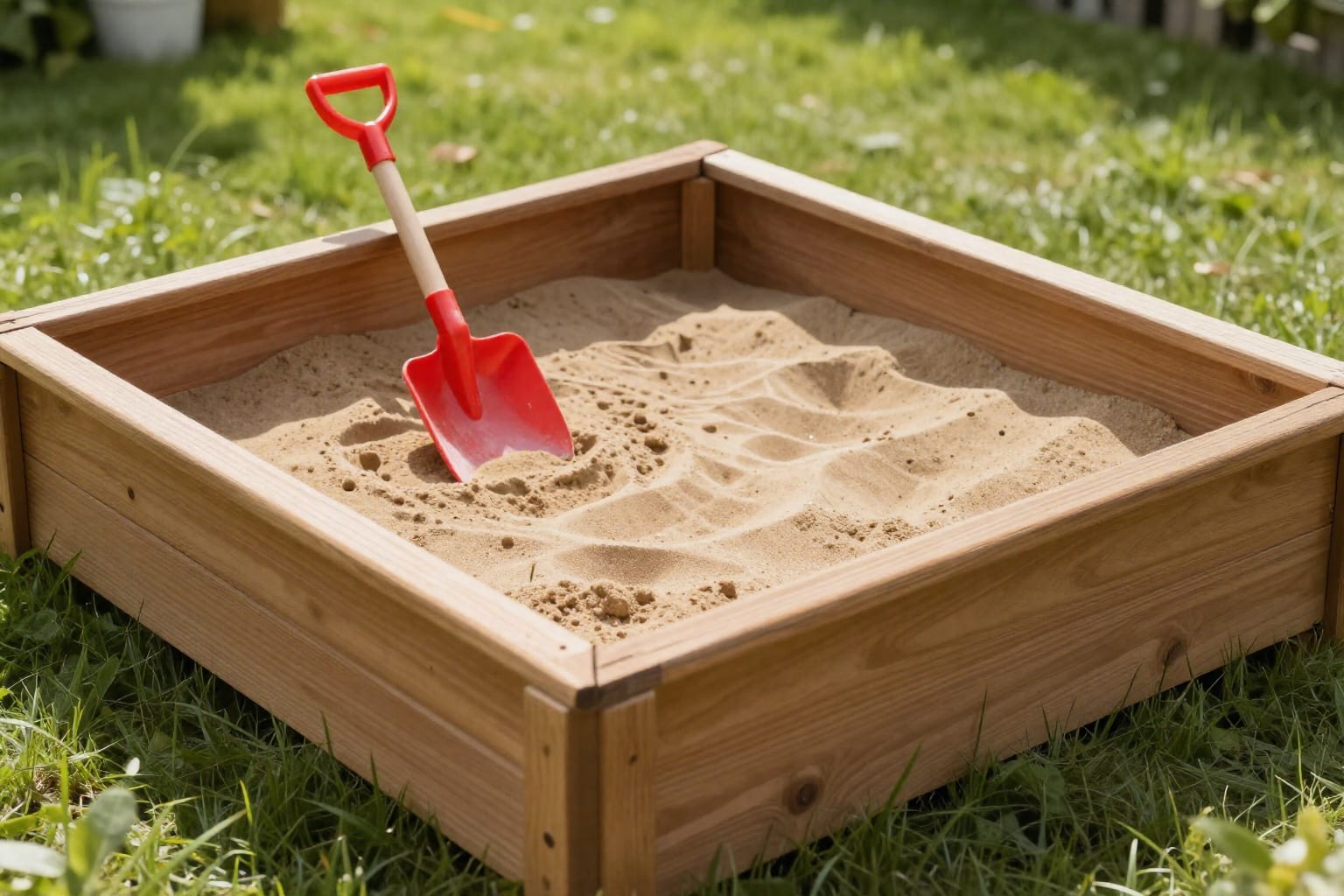 How to Build a Simple Sandbox for Kids in 1 Weekend