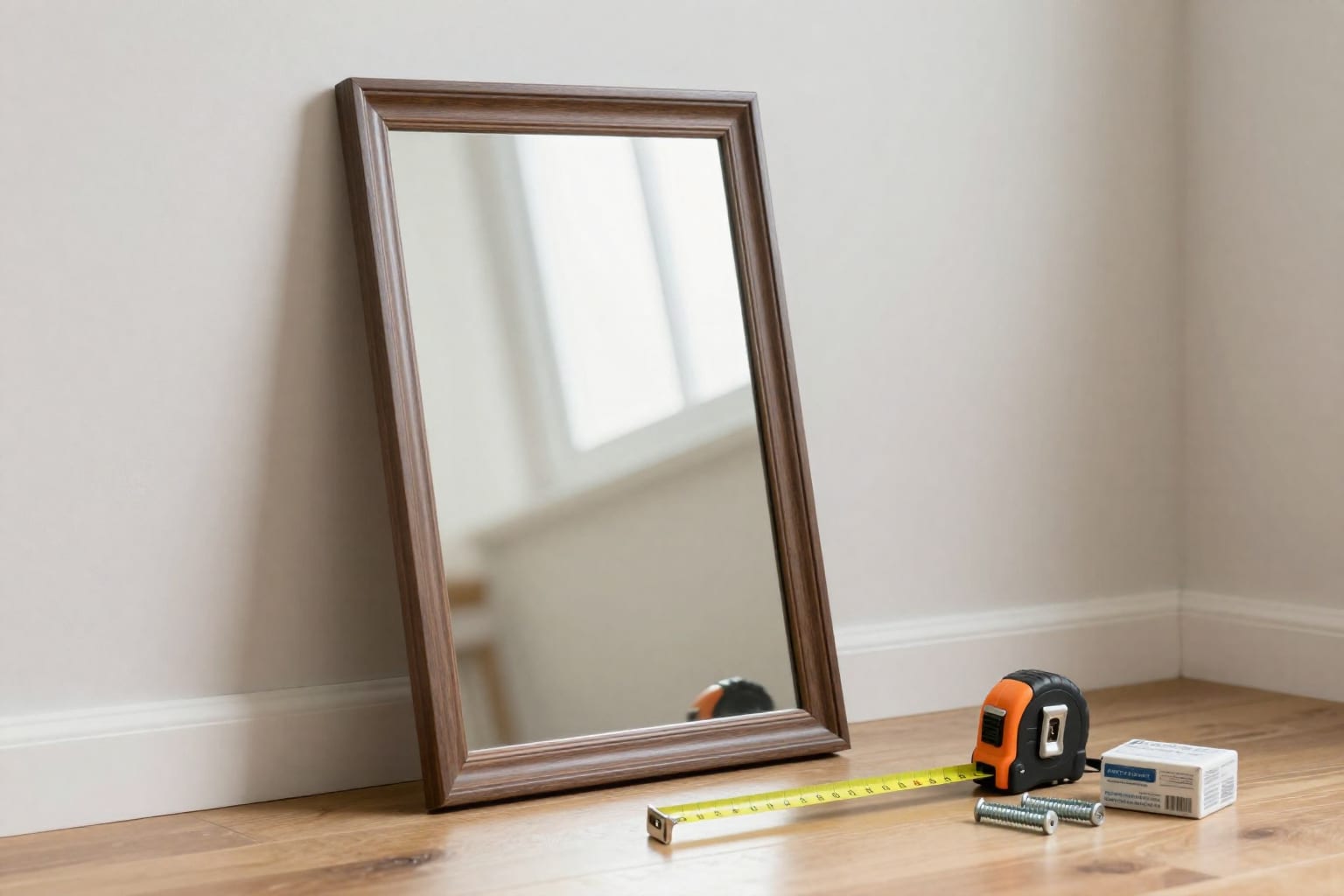 How to Hang a 50-lb Mirror on Drywall (Without a Single Stud)