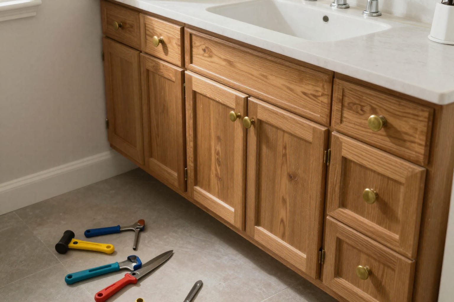Upgrade a Bathroom Vanity Yourself: 7 Steps That Cost Under $200