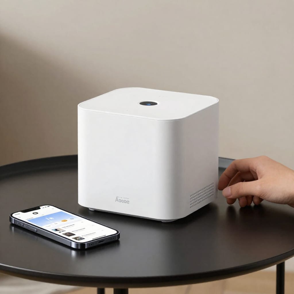 Abode Iota all-in-one security hub with smartphone app