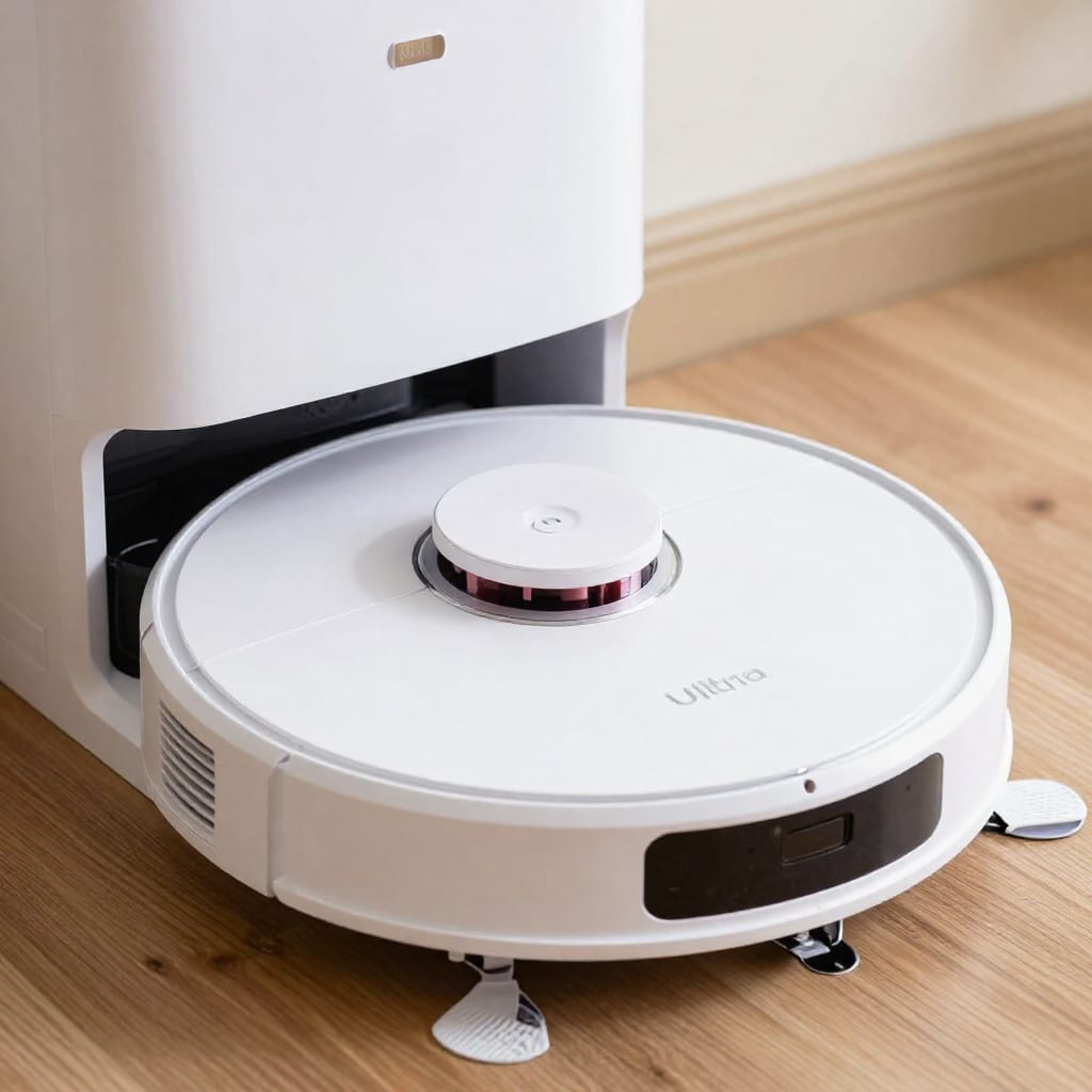 Roborock S8 Pro Ultra dock with water tank and dust bin
