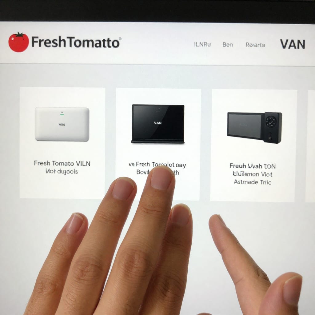 FreshTomato VLAN configuration page showing IoT device isolation