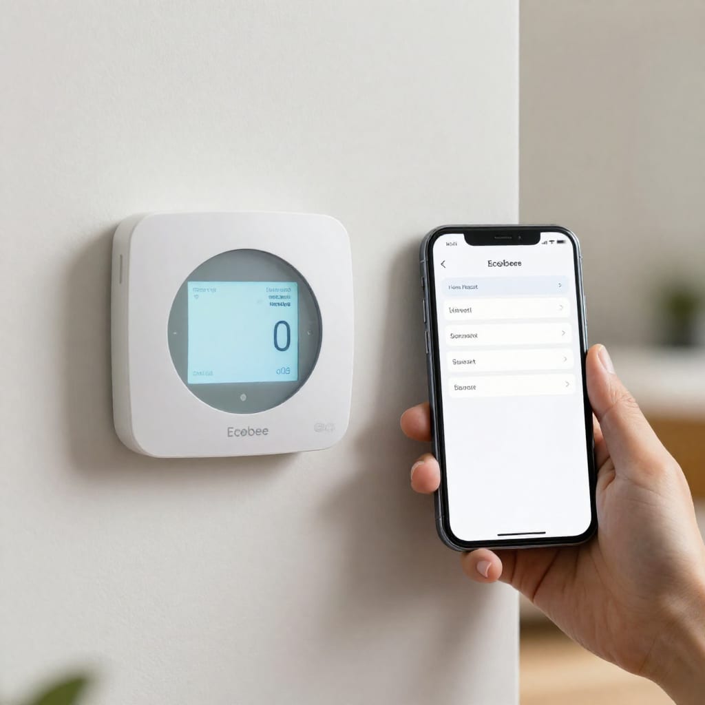 Ecobee thermostat with Home Assistant dashboard for offline control