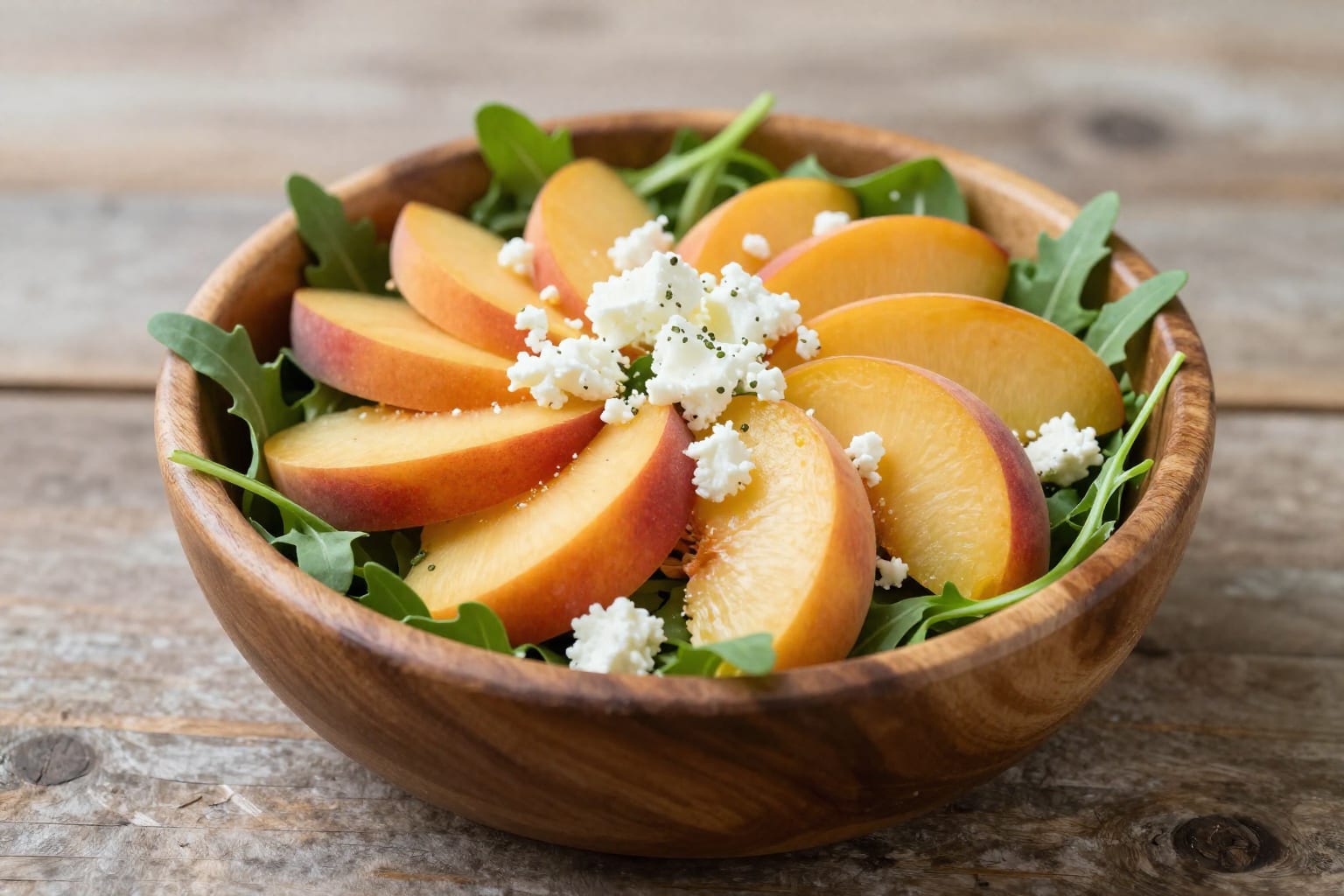 A Simple Peach & Arugula Salad in 10 Minutes (No Recipe Needed)
