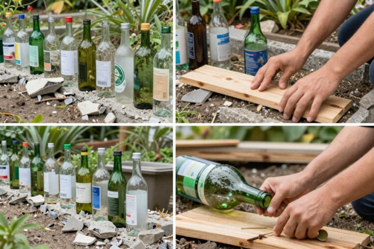 How to Build Garden Edging From Recycled Materials: 3 Easy DIY Projects