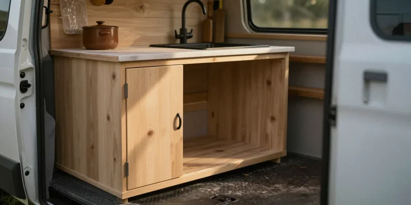 How to Build a Simple Van Kitchen Pod You Can Remove Anytime